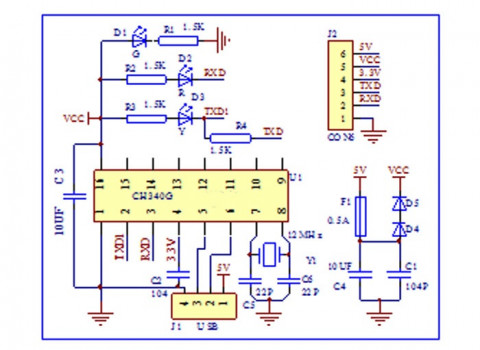 CH340 skema